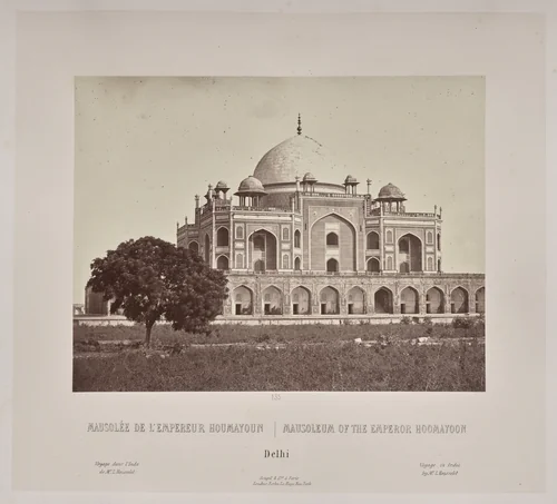Mausoleum of the Emperor Hoomayoon, Delhi by Louis-Théophile Marie Rousselet, photograph, 1865-1870