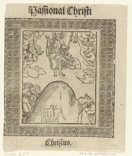 Hemelvaart van Christus by Lucas Cranach, print, 1521-1522