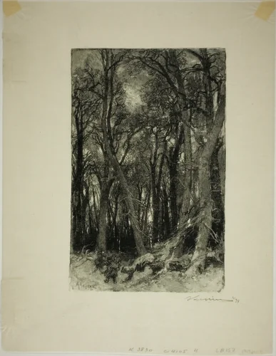 Winter: Bas-Bréau by Louis Auguste Lepère, print, 1887