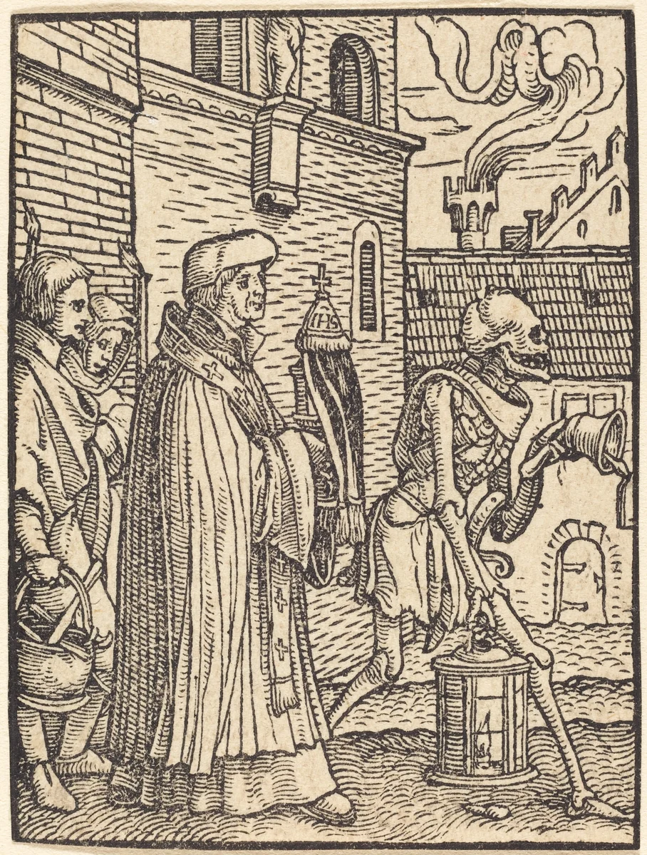 The Parish Priest by Hans Lützelburger, print, 1521-1531