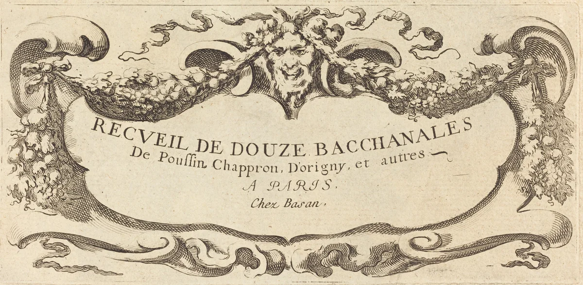 Frontispiece by Nicolas Cochin, portfolio, 1610-1686