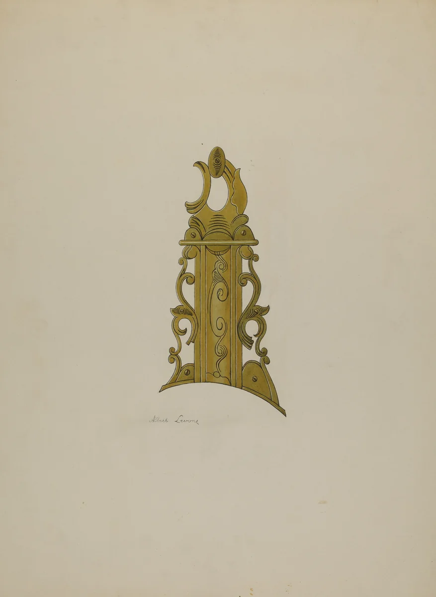 Patch Box from Ky. Rifle by Albert Levone, index of american design, 1938