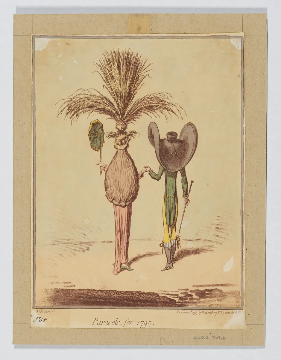 Parasols for 1795 by James Gillray, print, 1795