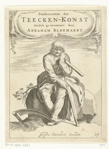 Titelpagina voor Abraham Bloemaert, Fondamenten der Teecken-konst by anonymous, print, 1679-1701