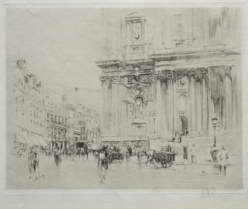 St. Paul's, London by William Walcot, print, 1920-1929