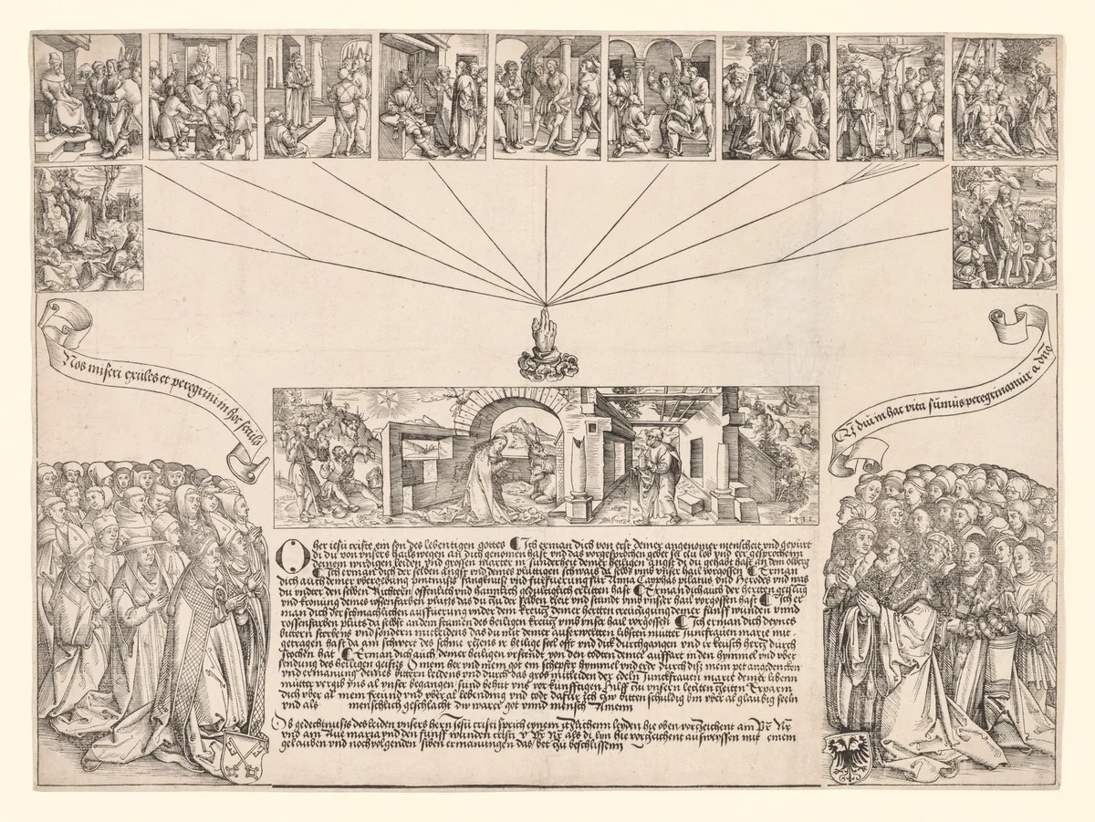 Nativity and Passion of Christ by Wolf Traut, print, 1511