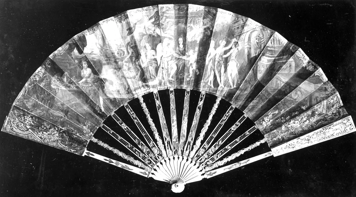 Fan by France, textile, 1701-1800