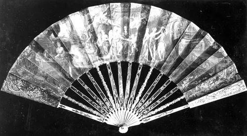 Fan by France, textile, 1701-1800