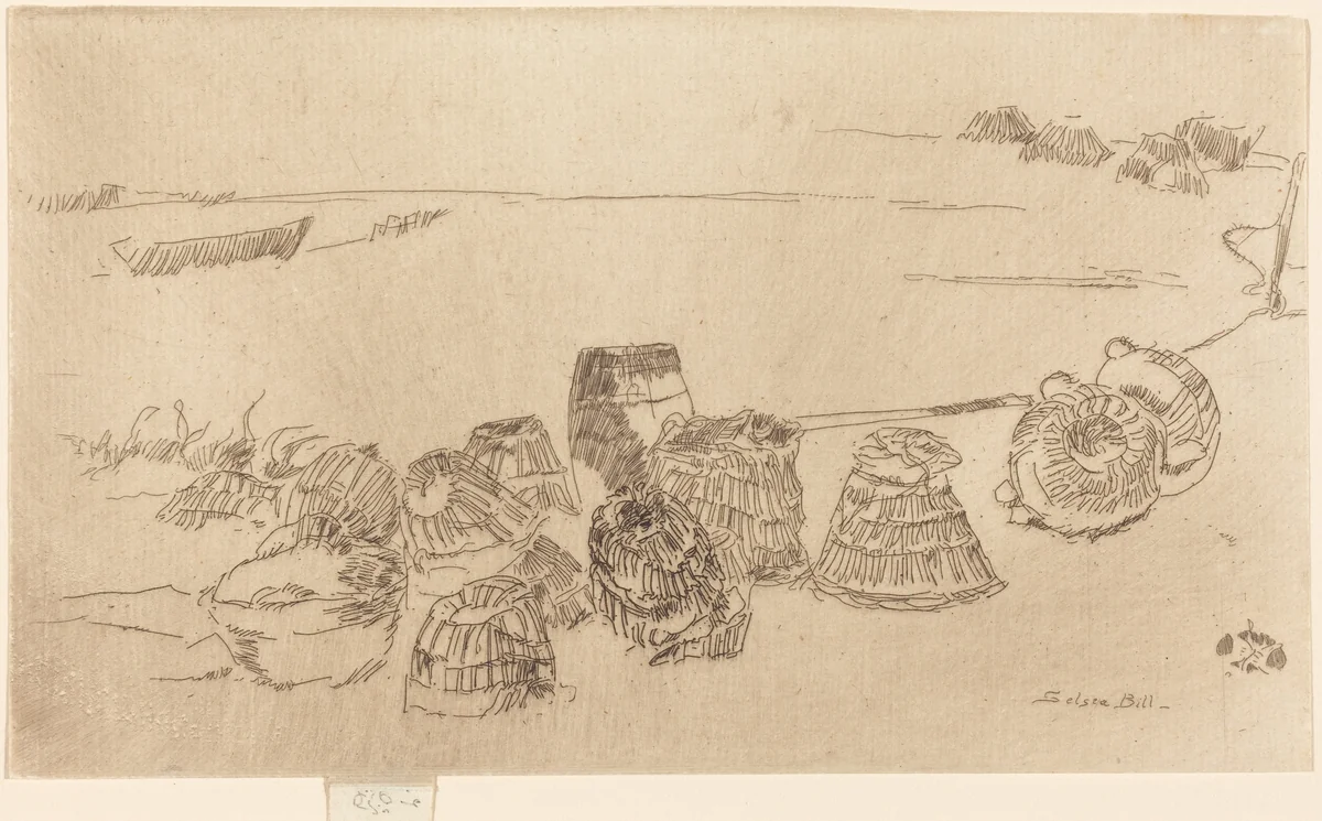 Lobster-Pots by James McNeill Whistler, print, 1880-1881