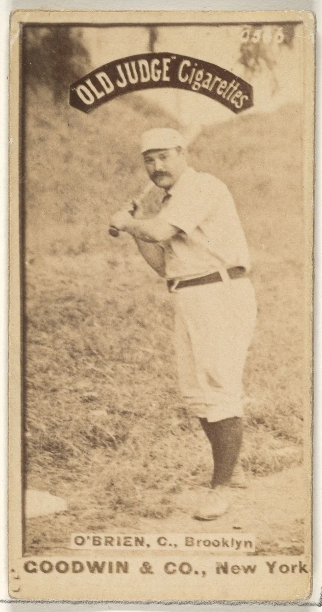 O'Brien, Catcher, Brooklyn, from the Old Judge series (N172) for Old Judge Cigarettes by Goodwin & Company, photograph, 1887-1890