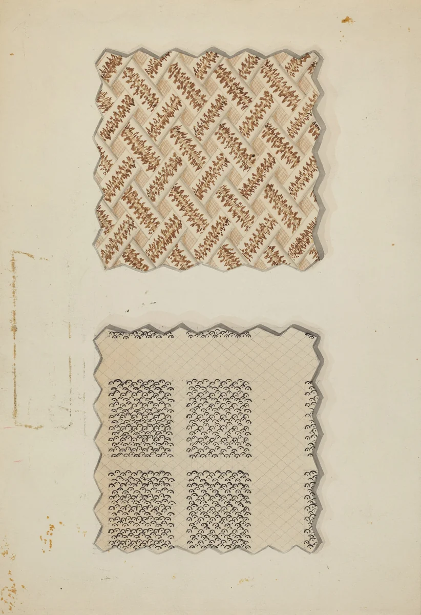 Vest Material by Robert Stewart, index of american design, 1936