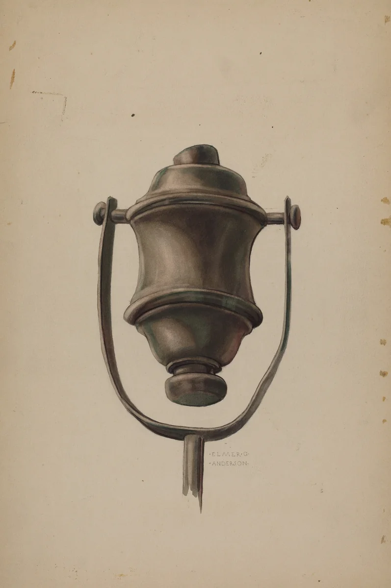 Fireman's Torch by Elmer G. Anderson, index of american design, 1937