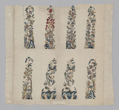 Panel (Furnishing Fabric) by China, textile, 1850-1900