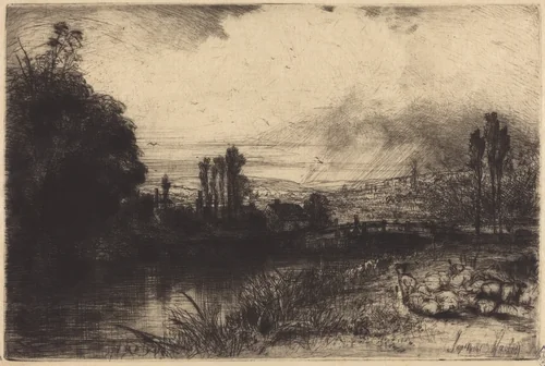 On the Test by Francis Seymour-Haden, print, 1859