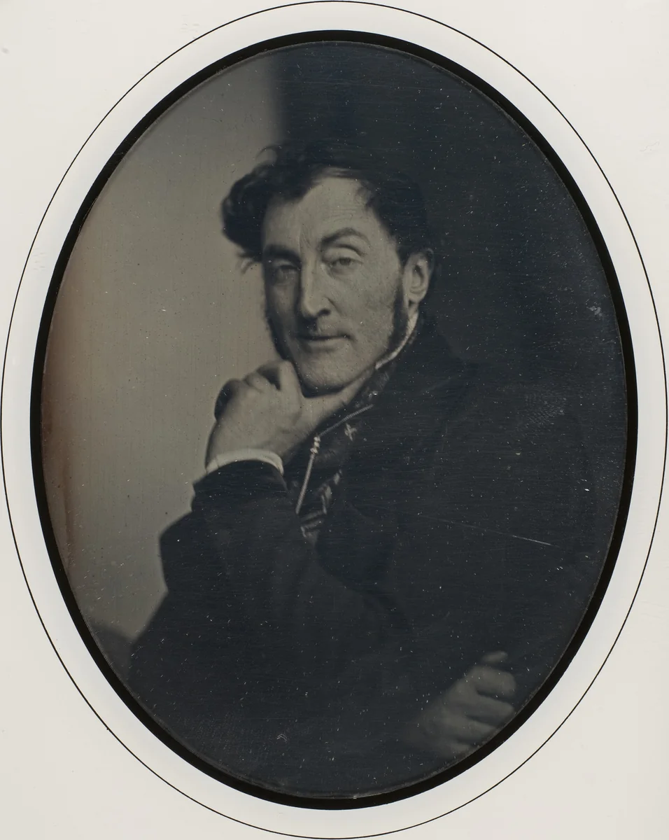 Self-Portrait by Louis-Adolphe Humbert de Molard, photograph, 1846-1847
