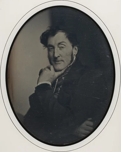 Self-Portrait by Louis-Adolphe Humbert de Molard, photograph, 1846-1847
