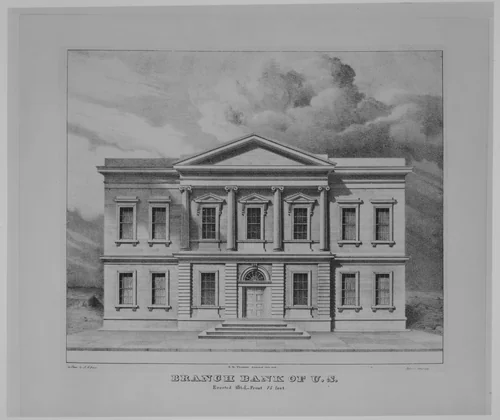 View of New York from the North, 1679 by George Hayward, print, 1867