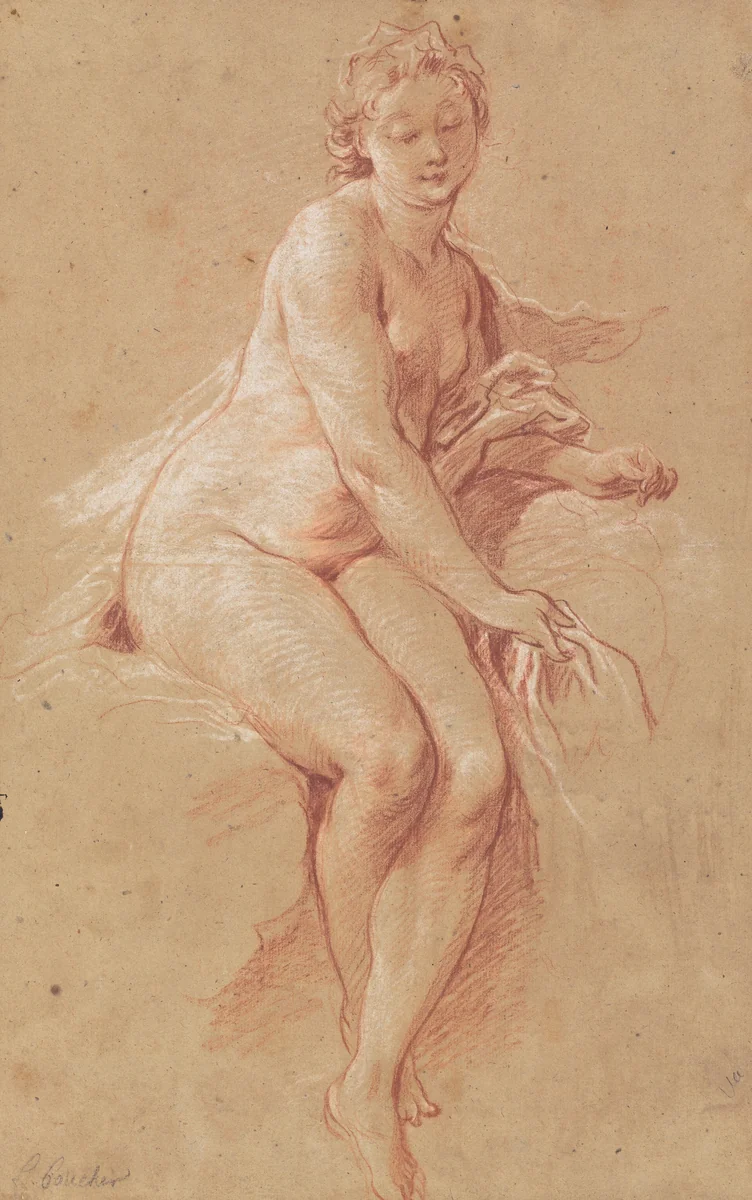 Aurora by François Boucher, drawing, 1728-1738