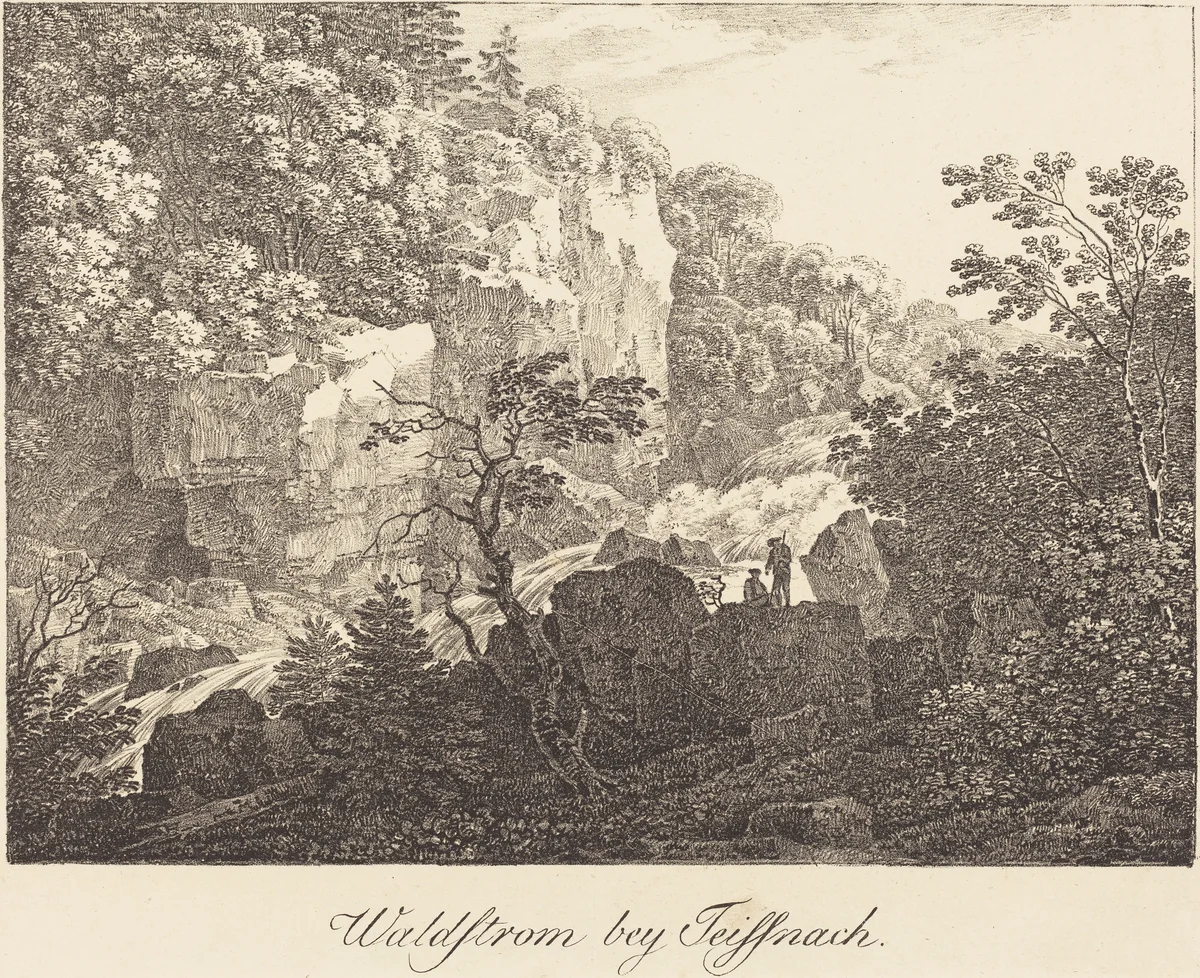 Waldstrom bey Teissnach by Max Joseph Wagenbauer, print, 1810