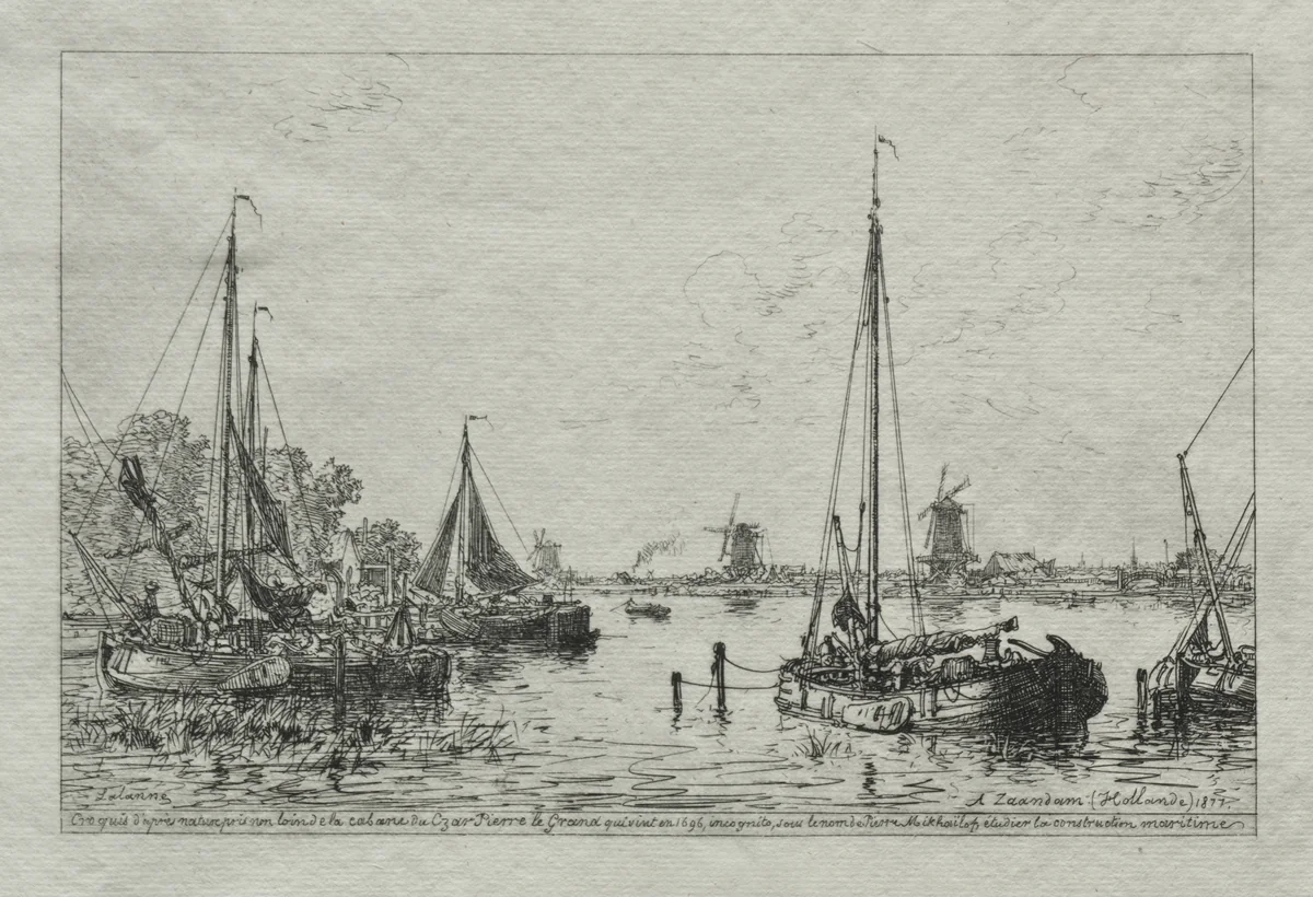 Sketch from Nature by Maxime Lalanne, print, 1877