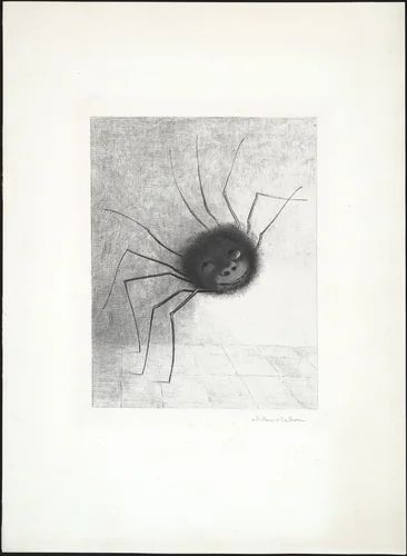 Spider (Araignée) by Odilon Redon, print, 1887