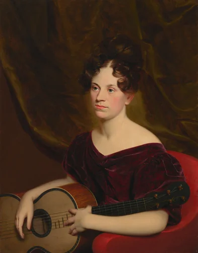 Cora Livingston by Charles Cromwell Ingham, painting, 1833
