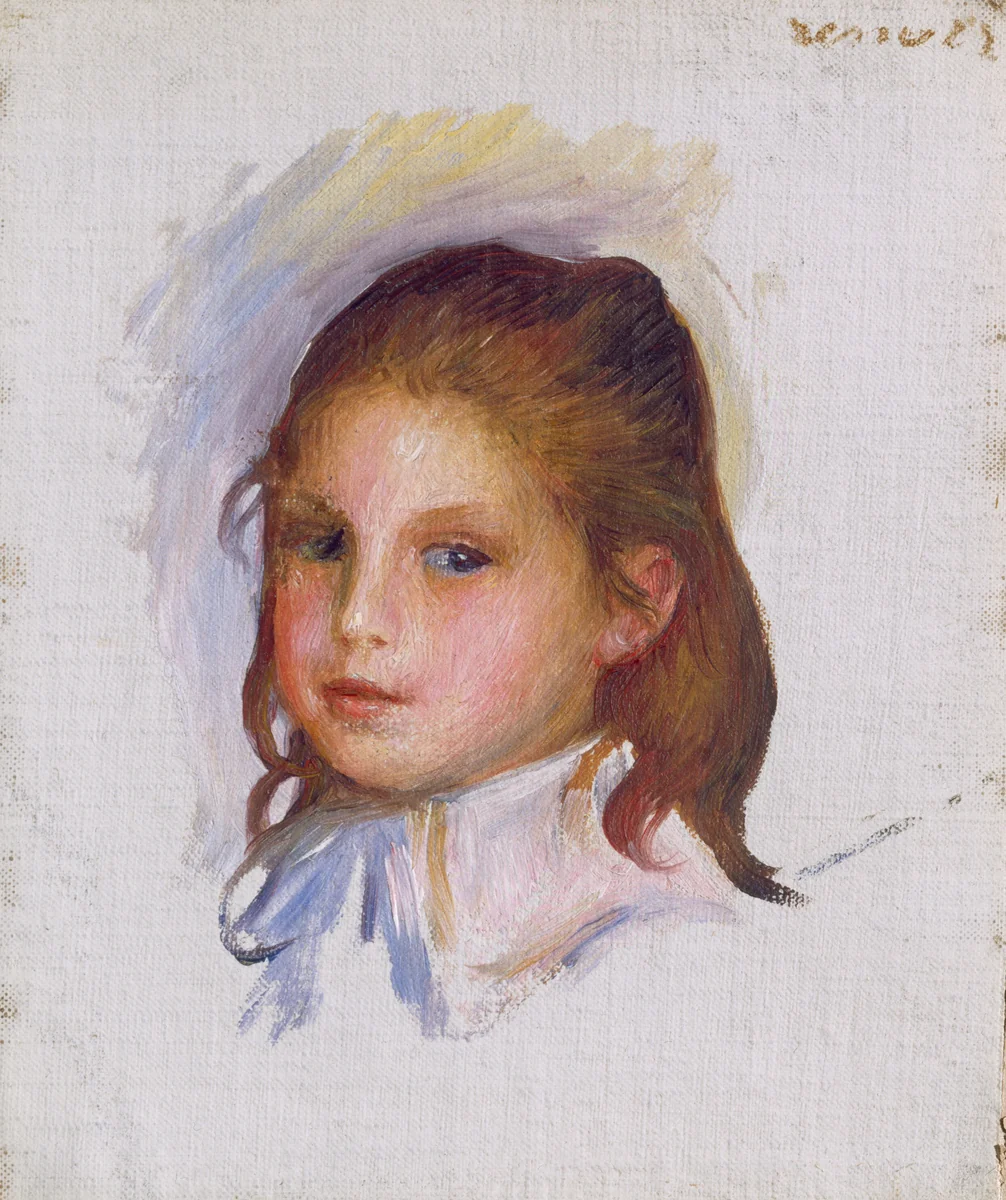 Child with Brown Hair by Auguste Renoir, painting, 1887-1888