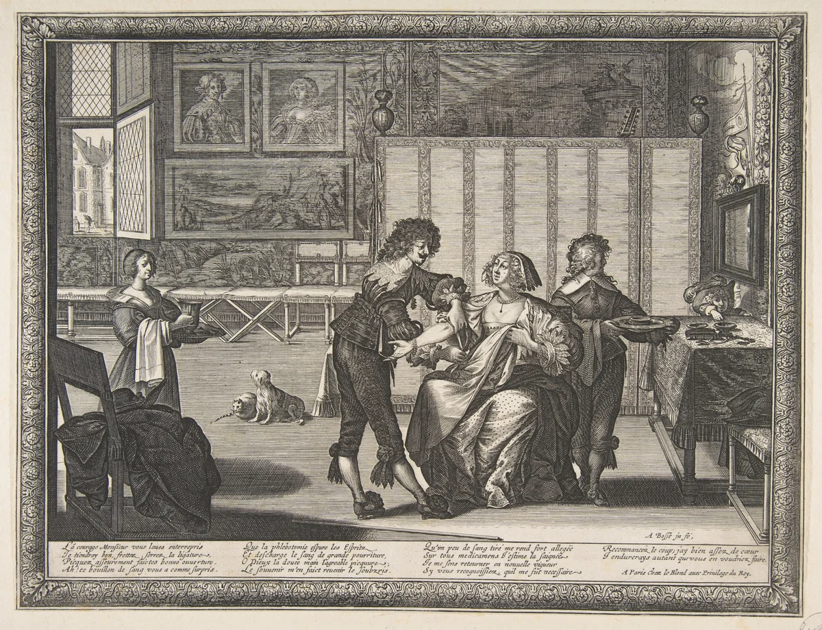 The Surgeon (La Saignée) by Abraham Bosse, print, 1632