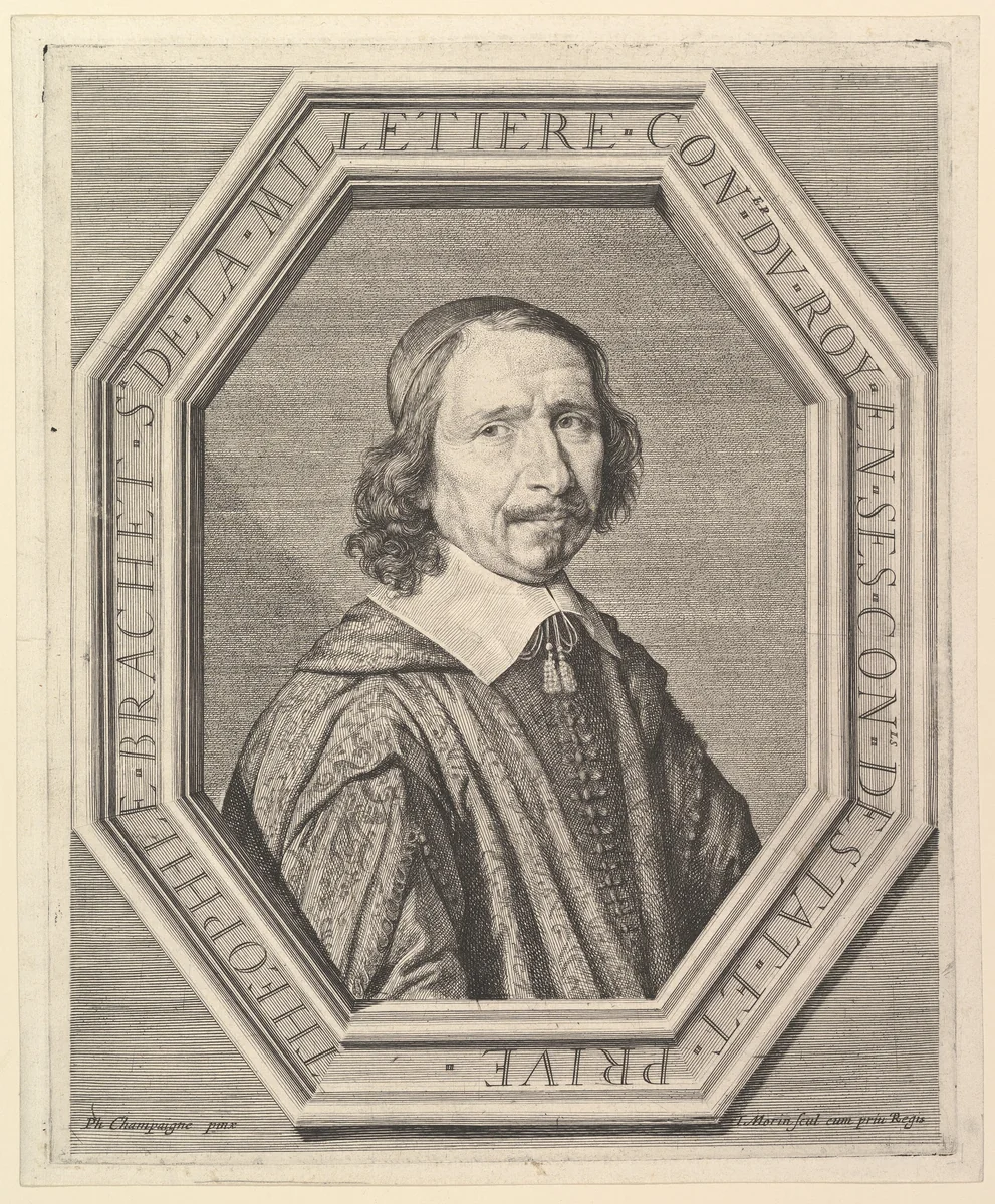Theophile Brachet de la Milletiere, conseiller du roi by Jean Morin, print, 1605-1650