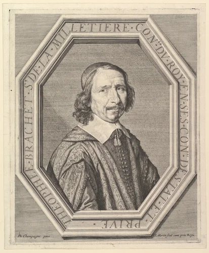 Theophile Brachet de la Milletiere, conseiller du roi by Jean Morin, print, 1605-1650
