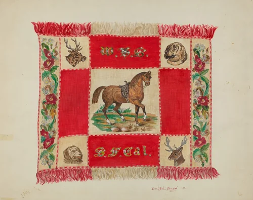 Afghan by Ethel Dougan, index of american design, 1937