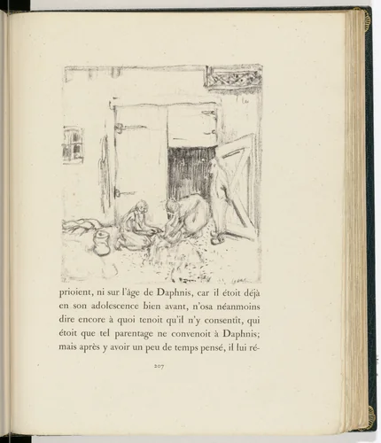 In-text plate (page 207) from Daphnis et Chloé by Pierre Bonnard, illustrated book, 1902