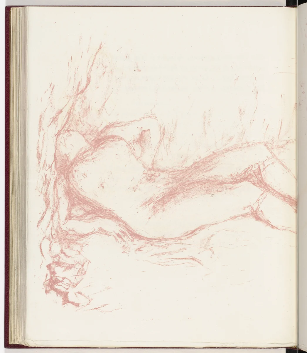 Plate (page 100) from Parallèlement (In Parallel) by Pierre Bonnard, illustrated book, 1900