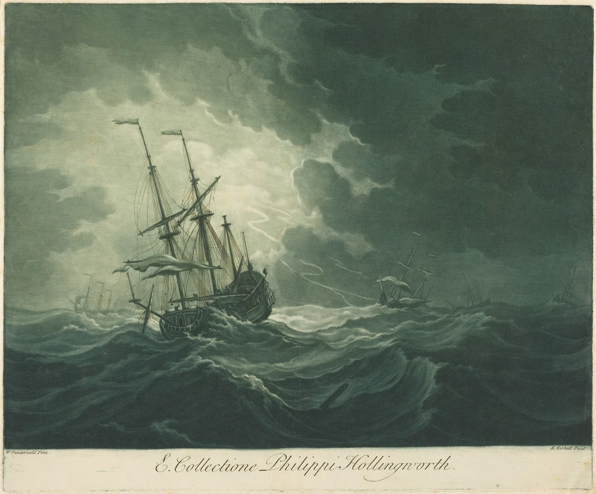 Shipping Scene from the Collection of Philip Hollingworth by Elisha Kirkall
Willem van de Velde the Elder, portfolio, 1682-1742