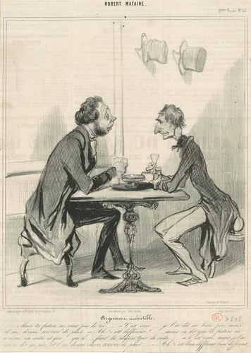 Argument irrésistible by Honoré Daumier, print, 1841