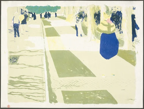 The Avenue, plate two from Landscapes and Interiors by Edouard Vuillard, print, 1899