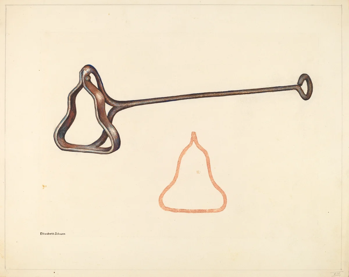 Branding Iron by Elizabeth Johnson, index of american design, 1942