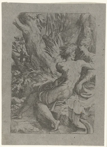 Liefdespaar by anonymous, print, 1520-1590