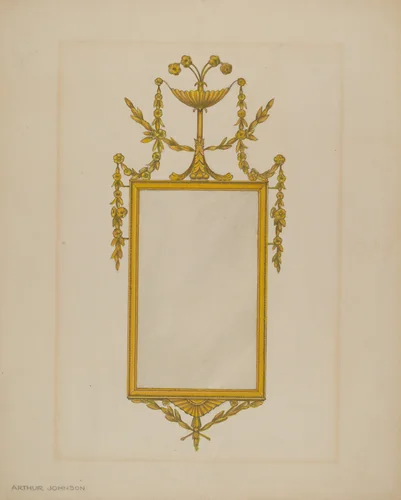 Mirror by Arthur Johnson, index of american design, 1937