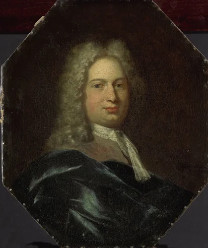 Portrait of Isaac Verburg, Rector of the Latin School in Amsterdam by Jan Maurits Quinkhard, painting, 1725