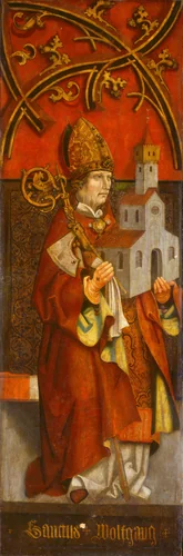 Saint Wolfgang by Tyrolean 16th Century, painting, 1500-1525
