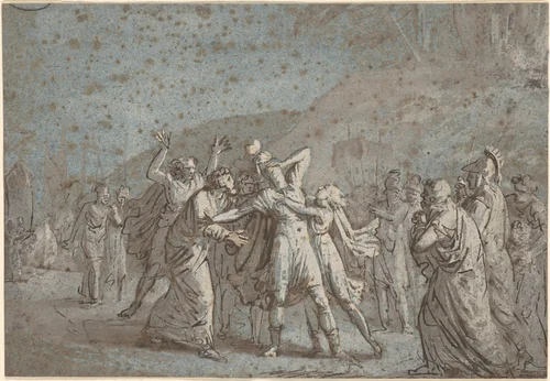 Jephthah's Daughter by Benjamin West, drawing, 1780-1810