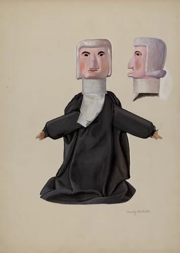 Judge Hand Puppet by Beverly Chichester, index of american design, 1936