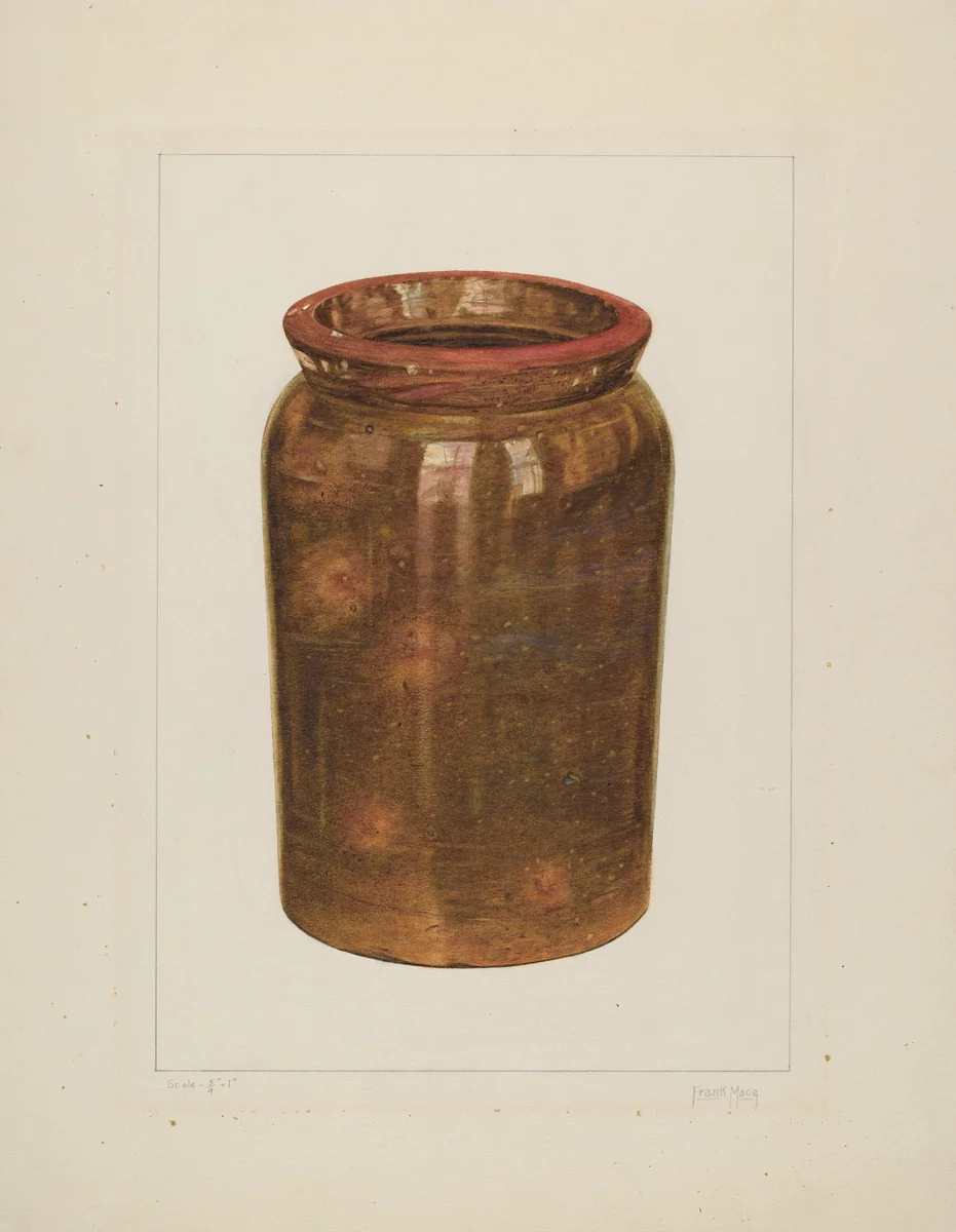 Preserving Jar by Frank J. Mace, index of american design, 1938