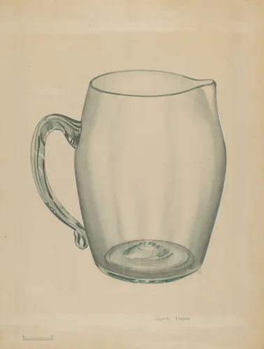 Pitcher by John Dana, index of american design, 1936