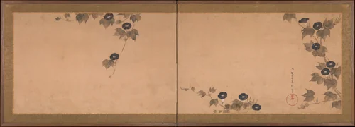 Morning Glories by Tawaraya Sōri, painting, 1700-1799