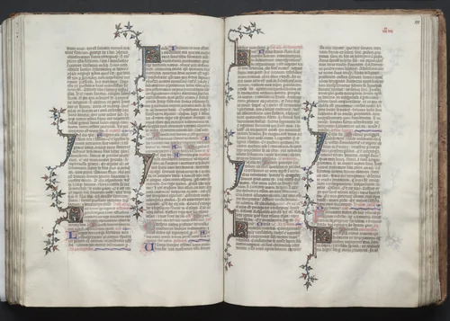 The Gotha Missal: Fol. 99v, Text by Master of the Boqueteaux, book, 1370-1380