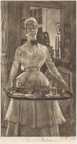 Le Matin (Morning) by James Jacques Joseph Tissot, print, 1836-1902