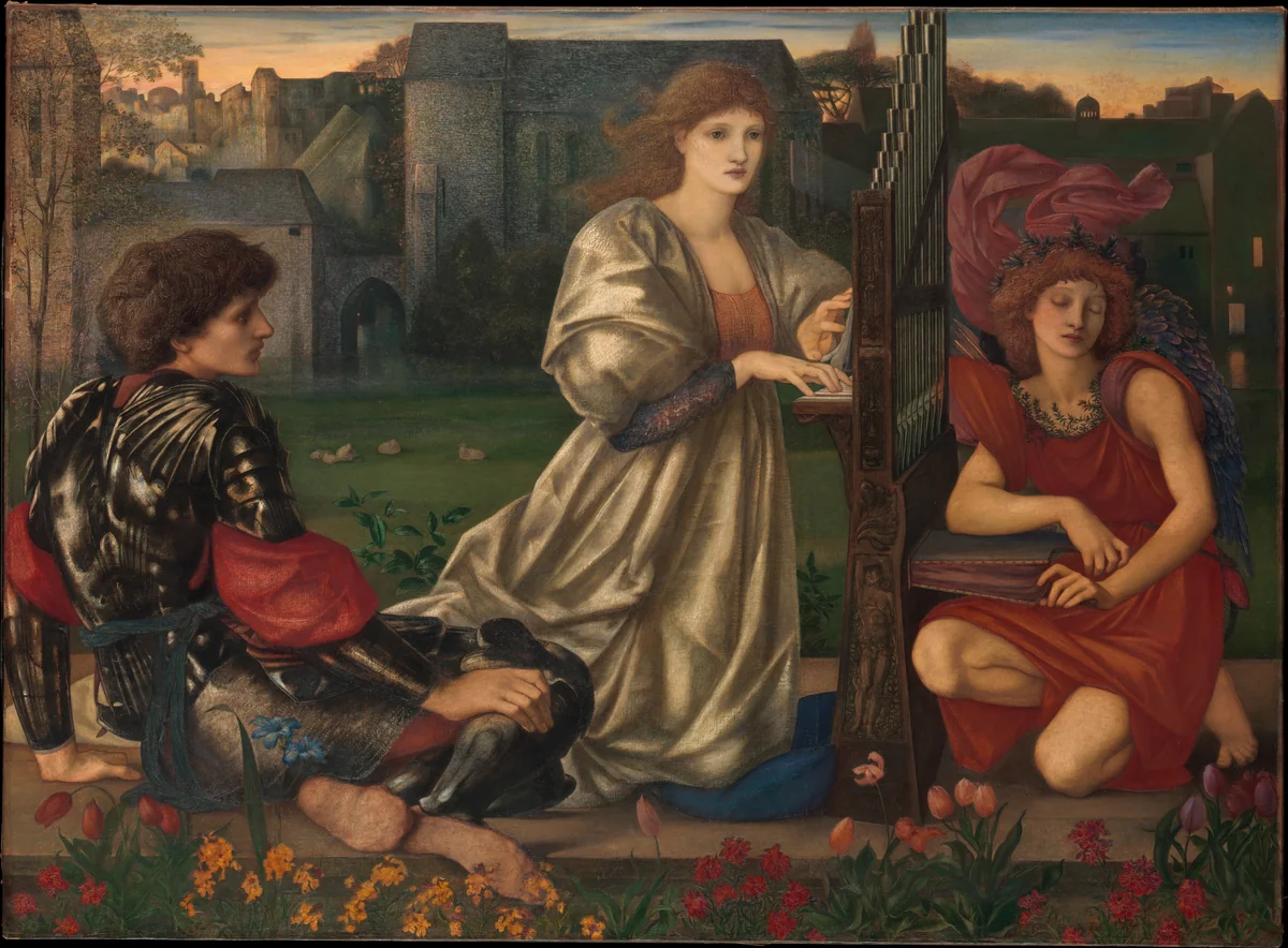 The Love Song by Sir Edward Burne-Jones, painting, 1868-1877