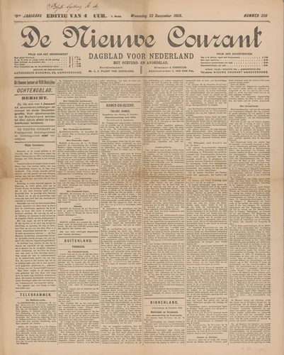 De Nieuwe Courant by De Nieuwe Courant, other, 1908